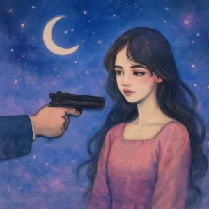 美女に銃を向ける夢