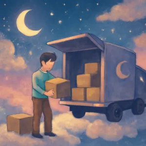引越し荷物を下ろす夢