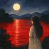 湖が血の色に染まる夢