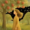 果樹園の中に立っていた夢