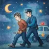 手錠をかけられて警察官に引きずられる夢