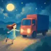 トラックに引かれる