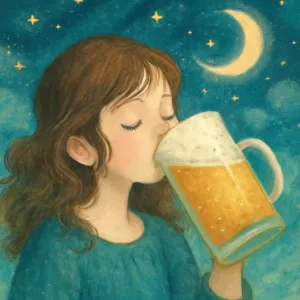 炭酸の抜けたビールを飲む夢
