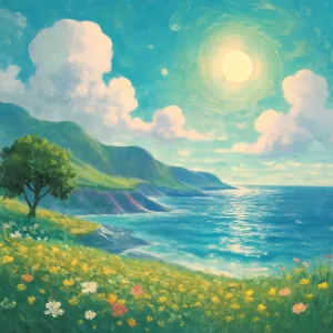 風景と海