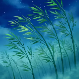 風に竹が揺れる夢