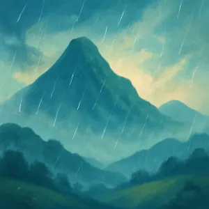 山に雨が降る夢