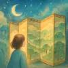 屏風が広がっている夢
