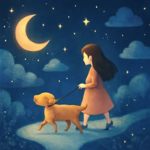 犬を連れて歩く夢