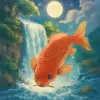 鯉が滝から落ちる夢