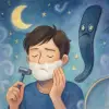 ひげを剃るとき、剃刀が怖く感じていた夢