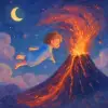火山の中に吸い込まれる夢