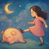 眠っている豚を足で蹴る夢