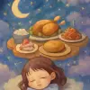 食べ物を食べてお腹がいっぱいになる夢