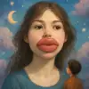 唇が非常に大きな女性を見た夢