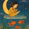 水槽の中の金魚を釣る夢